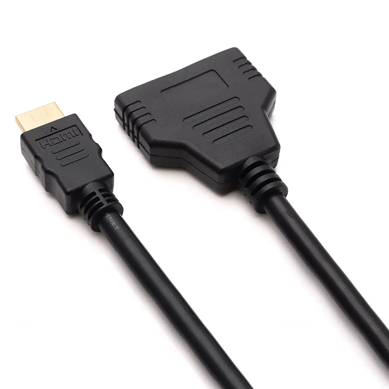 1080P 1 в 2 из совместимому с HDMI сплиттер адаптер Папа мама конвертер видео кабель