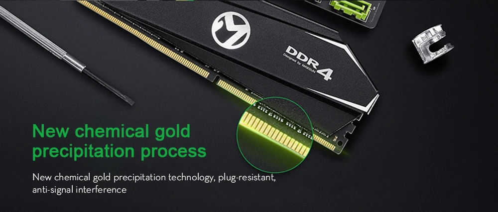 MAXSUN DDR4 быстрое охлаждение 4 г/8 г/16 г 2400 МГц банк памяти E-sports 8-слойная печатная плата 2400 МГц DRAM гранулы