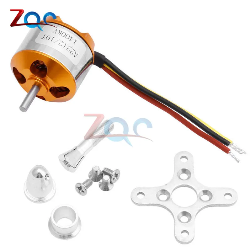 Бесщеточный двигатель A2212 930KV 1000KV 1400KV 2200KV 2700KV для РУ самолета мультикоптера