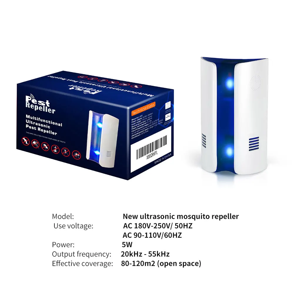 Ультразвуковой электронный отпугиватель отпугивает 360 градусов репеллент