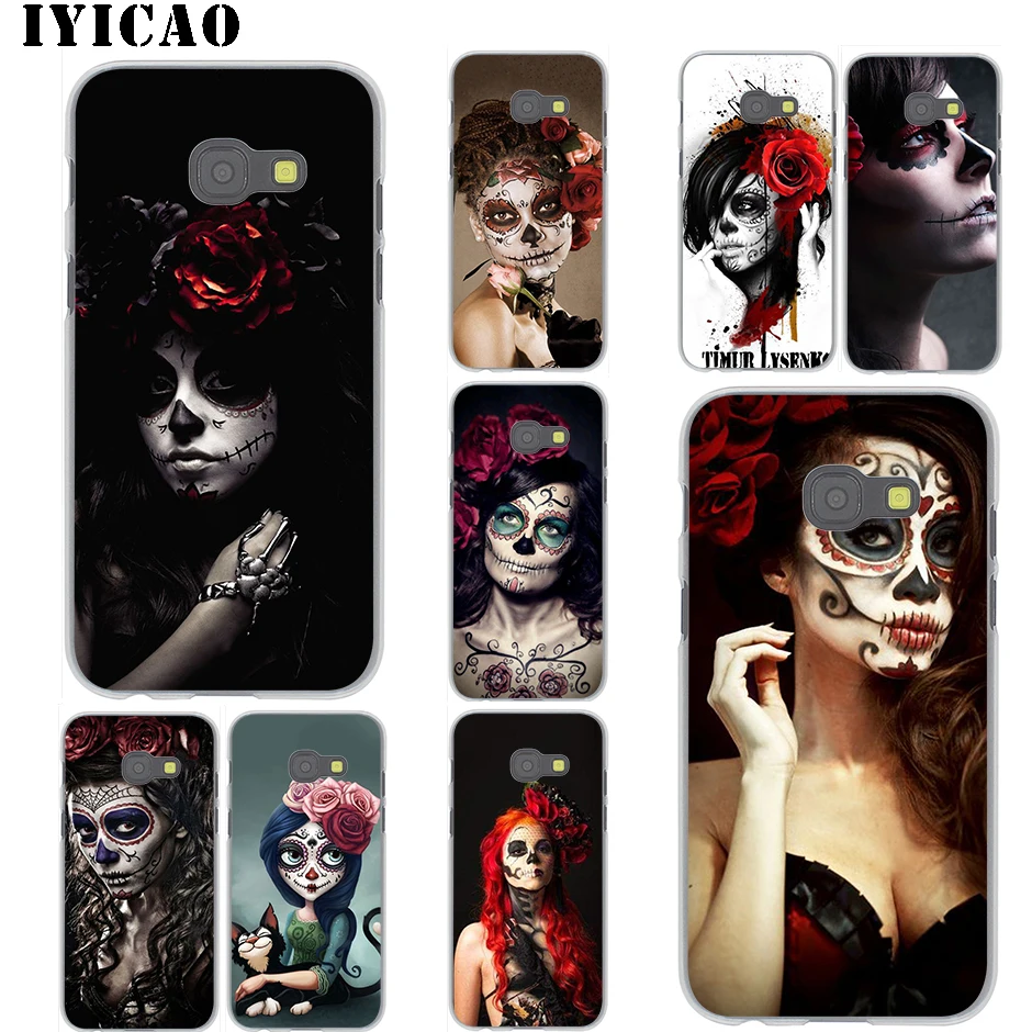 IYICAO Catrina красивый розовый Жесткий Чехол для Samsung Galaxy J6 J5 J1 J2 J3 J7 2017 2016 2015 Prime US EU