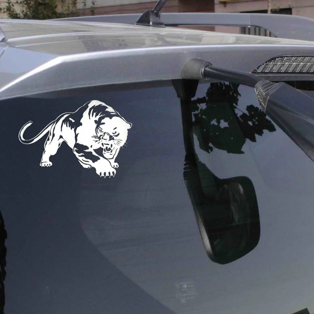 Car sticker fashion Accessories Creative 3D Reflective Tiger Head Auto Stickers Tint Vinyl Decal Black For car-styling |
