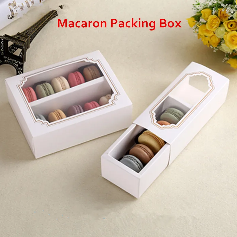 Коробка для макарон, коробка с рукавом, коробка для вырезания, коробка для шоколада с зефиром 15,5 см* 12,5 см* 5,2 см 10 шт