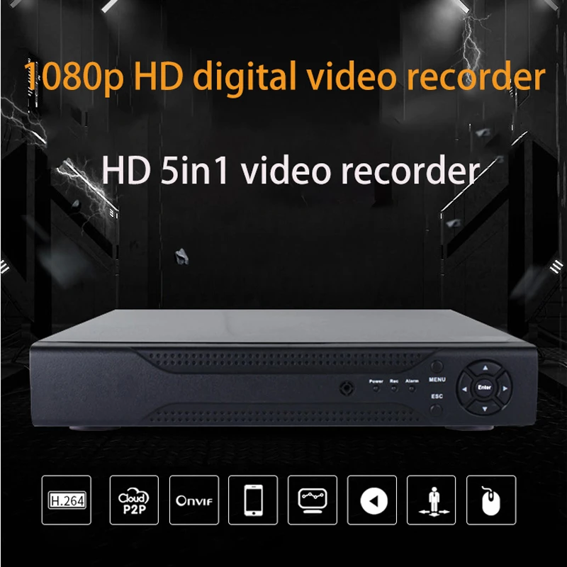 Jvtsmart AHD DVR 4-канальный 8-канальный видео Регистраторы 5in1 CCTV TVI CVI аналоговый IP