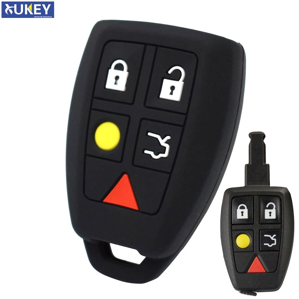 Силиконовый чехол для ключа с дистанционным управлением Volvo C30 C70 S40 V50 2004 2007|Футляр