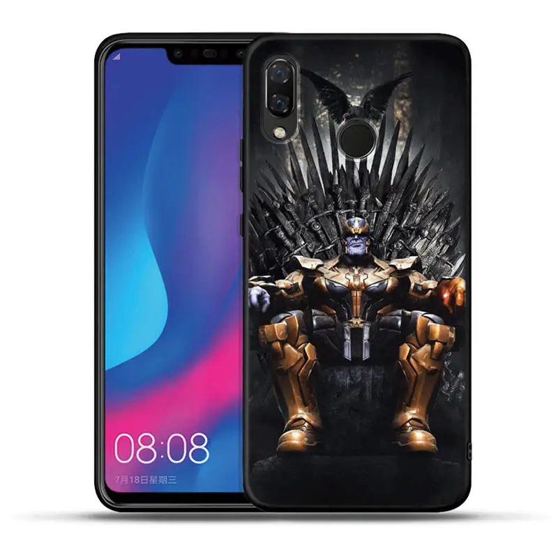 Чехол Marvel Мстители Герои милый Грут для Huawei Honor 20 Pro 10 9 9i 8 Lite 8X 8C 7A 7X V20 View 20 черный ТПУ чехол Etui
