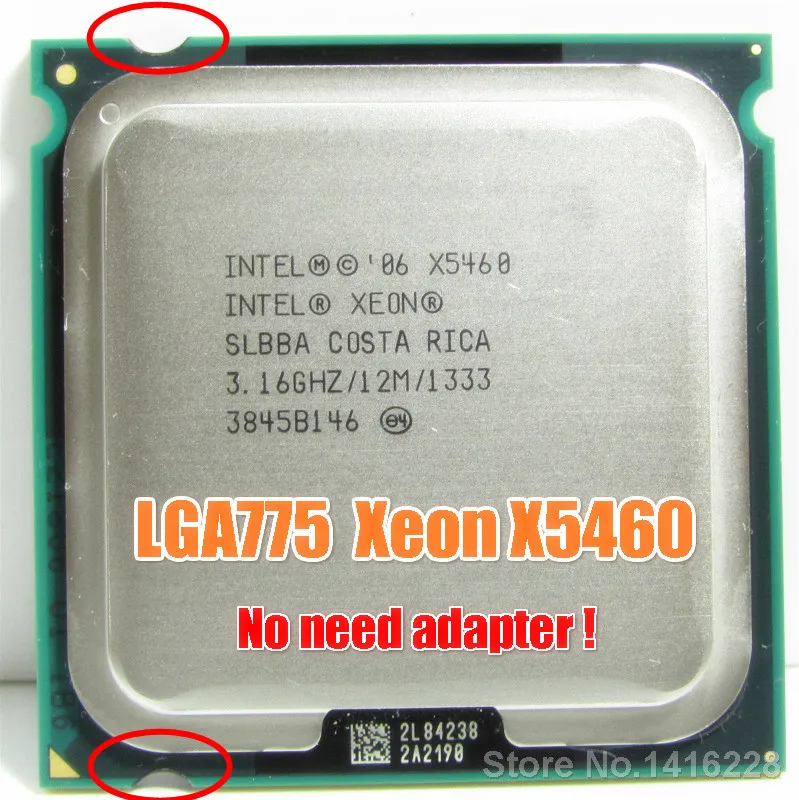 Процессор X5460 3 16 ГГц 12 МБ 1333 МГц процессор работает на материнской плате LGA 775