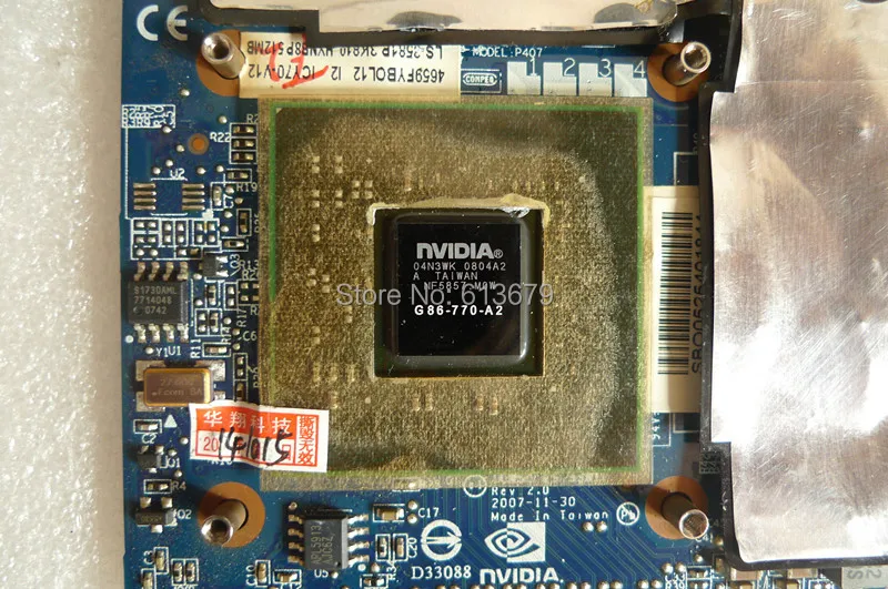 Для acer Aspire 5920G 5520 5920 nVidia GeForce 8600 8600M GS G86-770-A2 MXM II DDR2 512MB graphics VGA Видеокарта