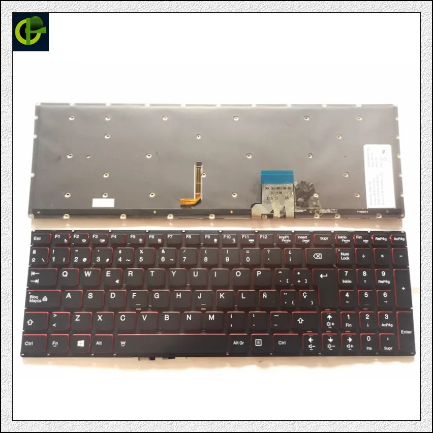 Клавиатура с испанской подсветкой для Lenovo Y50 70 70A 70AM IFI Y70 70AS ISE U530 U530P 70T LA SP|lenovo z510