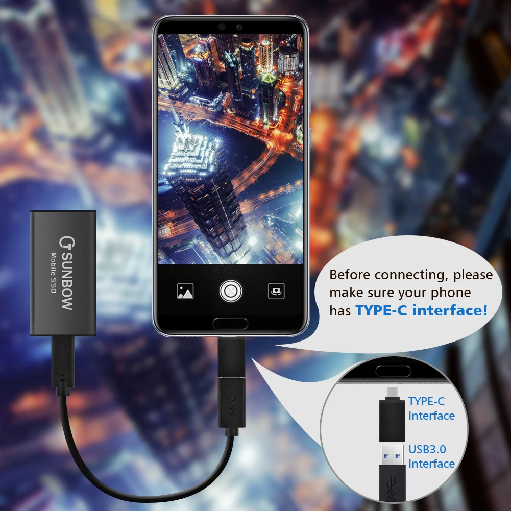 Новое поступление TCSUNBOW портативный SSD 250 Гб внешний жесткий диск твердотельный диск для ноутбука ПК телефон