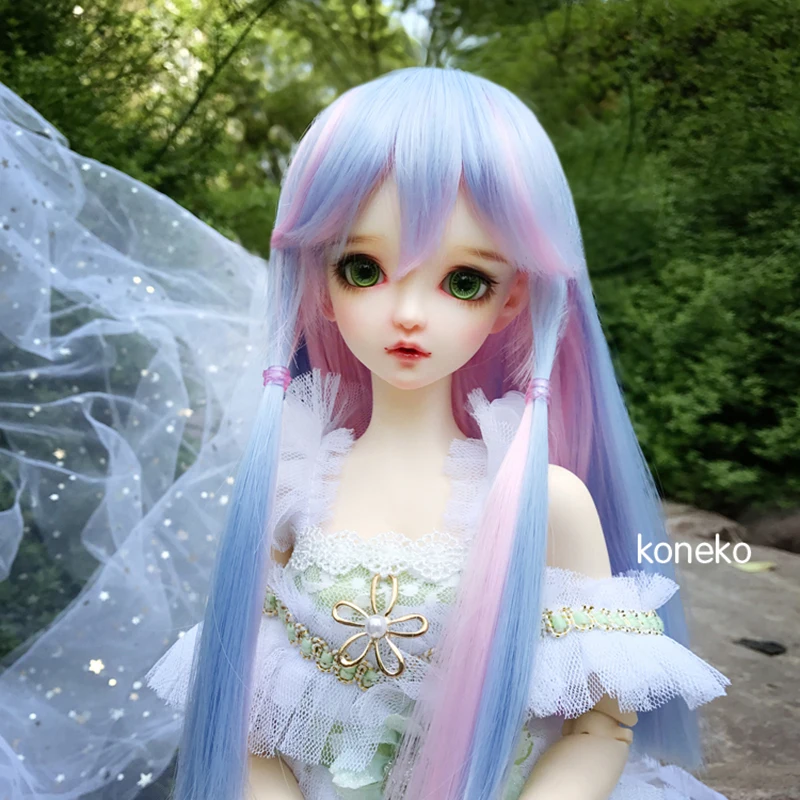Парик для куклы Allaosify BJD 1/3 1/4 гигантский малыш длинные прямые волосы эльф ветер