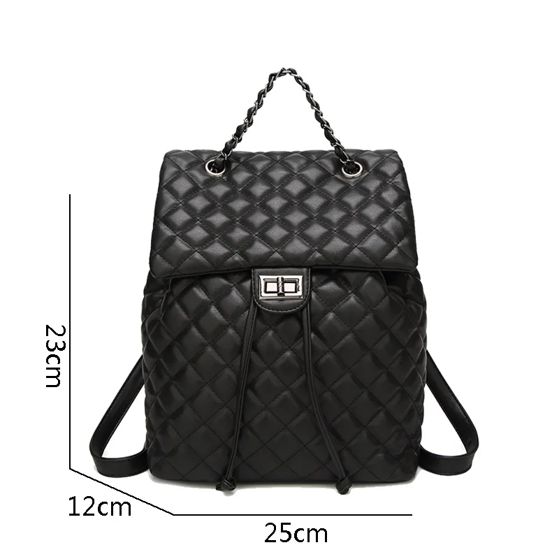 Женская сумка из искусственной кожи женская на плечо с металлической цепочкой и