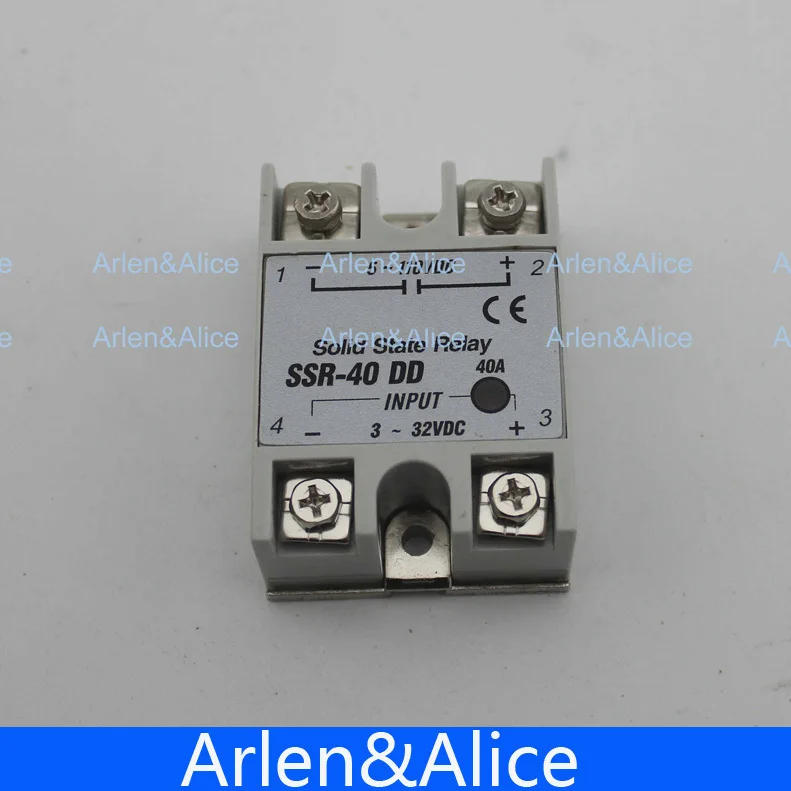40DD SSR вход 3 ~ 32VDC нагрузка 5 110VDC DC Однофазное твердотельное реле постоянного