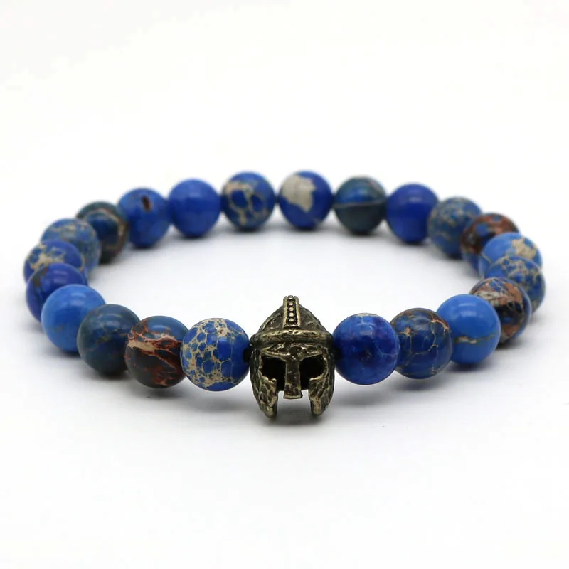 Браслет с бусинами в виде римского воина|bracelets for|helmet braceletstone bracelet |