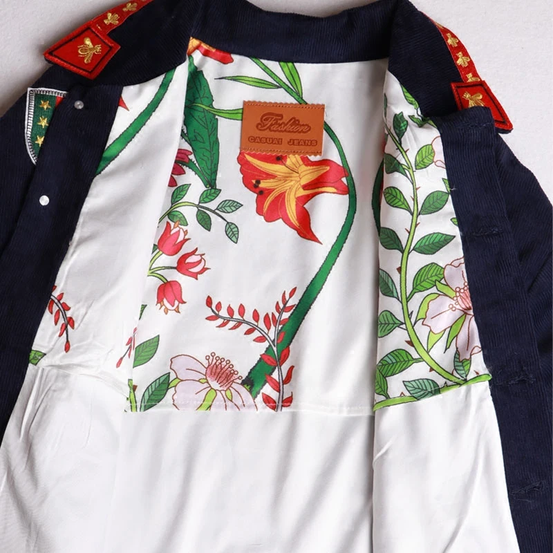 Зимняя хлопковая куртка для детей осень зима образным вышивальным знаком