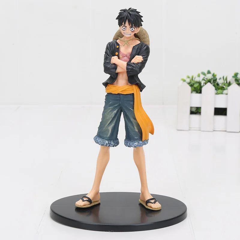 17 см аниме цельная Обезьяна D Luffy DXF братство джинсы Freak Vol.1 ПВХ фигурка