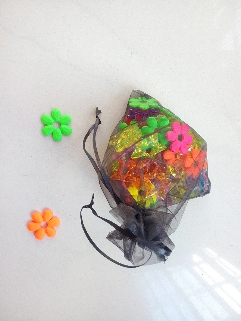 

300pcs 9*12 black gift bags for jewelry/wedding/christmas/birthday Organza Bags with handles Packaging Yarn bag