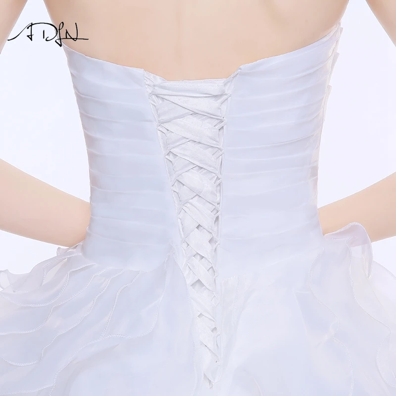Платье Свадебное ТРАПЕЦИЕВИДНОЕ из органзы со шнуровкой на спине|vestido de noiva|vestido