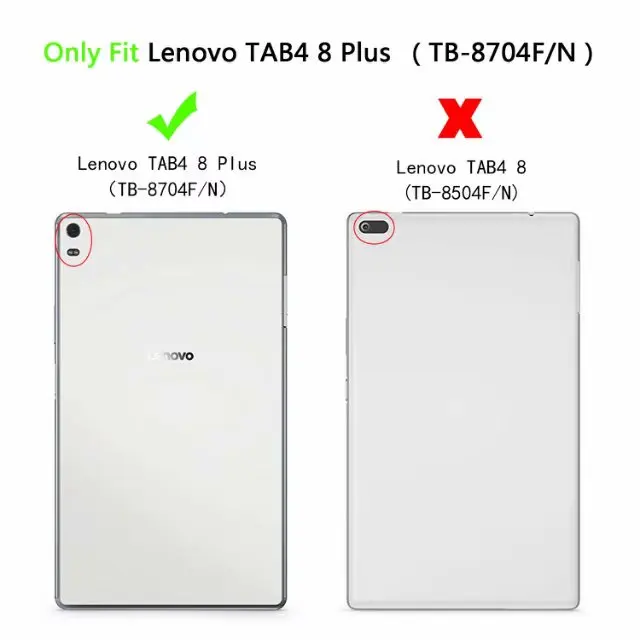 Чехол для Lenovo TB 8704F Обложка планшета Tab 4 8 Plus дюймов тонкий легкий магнитный 2