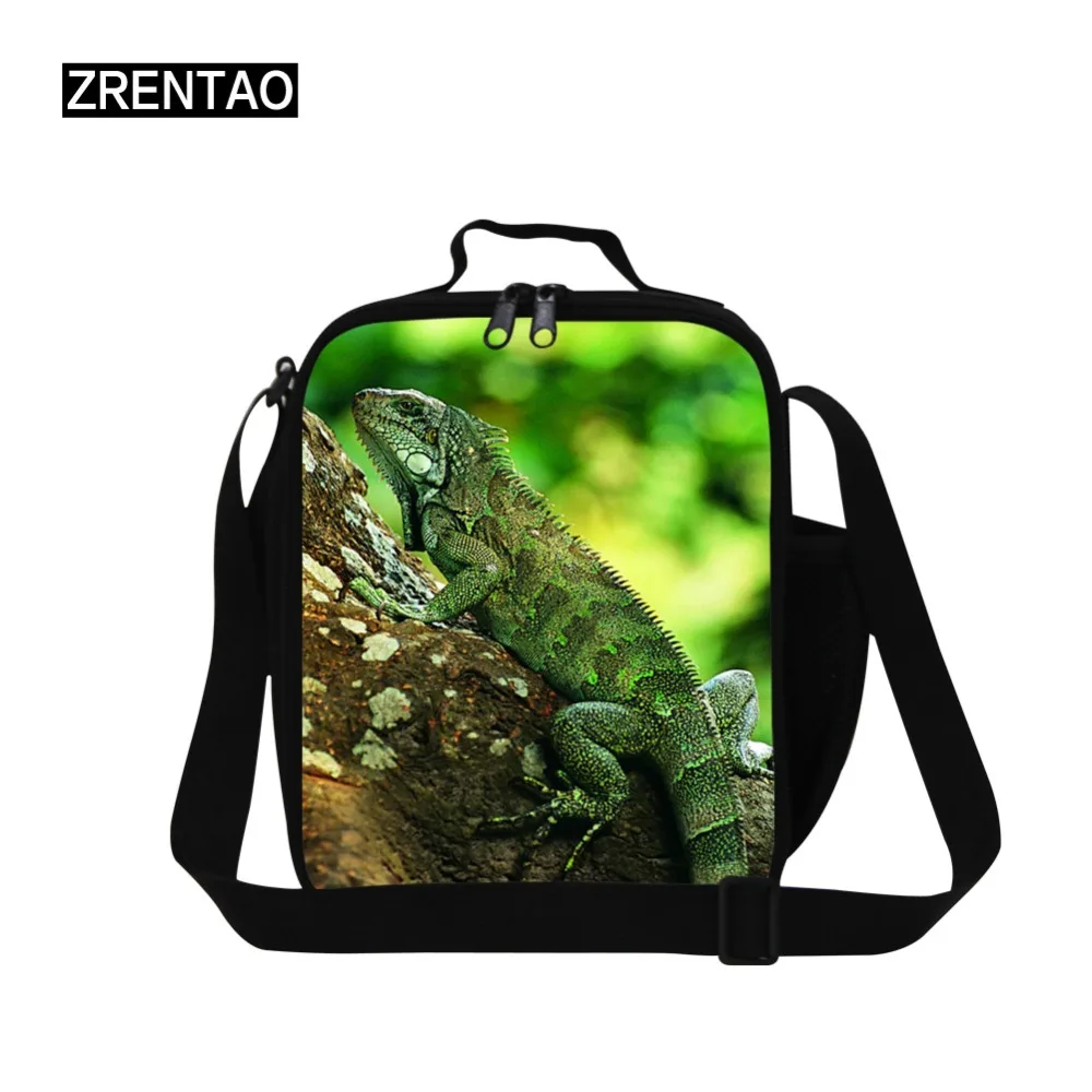 ZRENTAO lunch cooler bags animal Insulated Lunch Box For children thermal meal package printing picnic food bag  Багаж и
