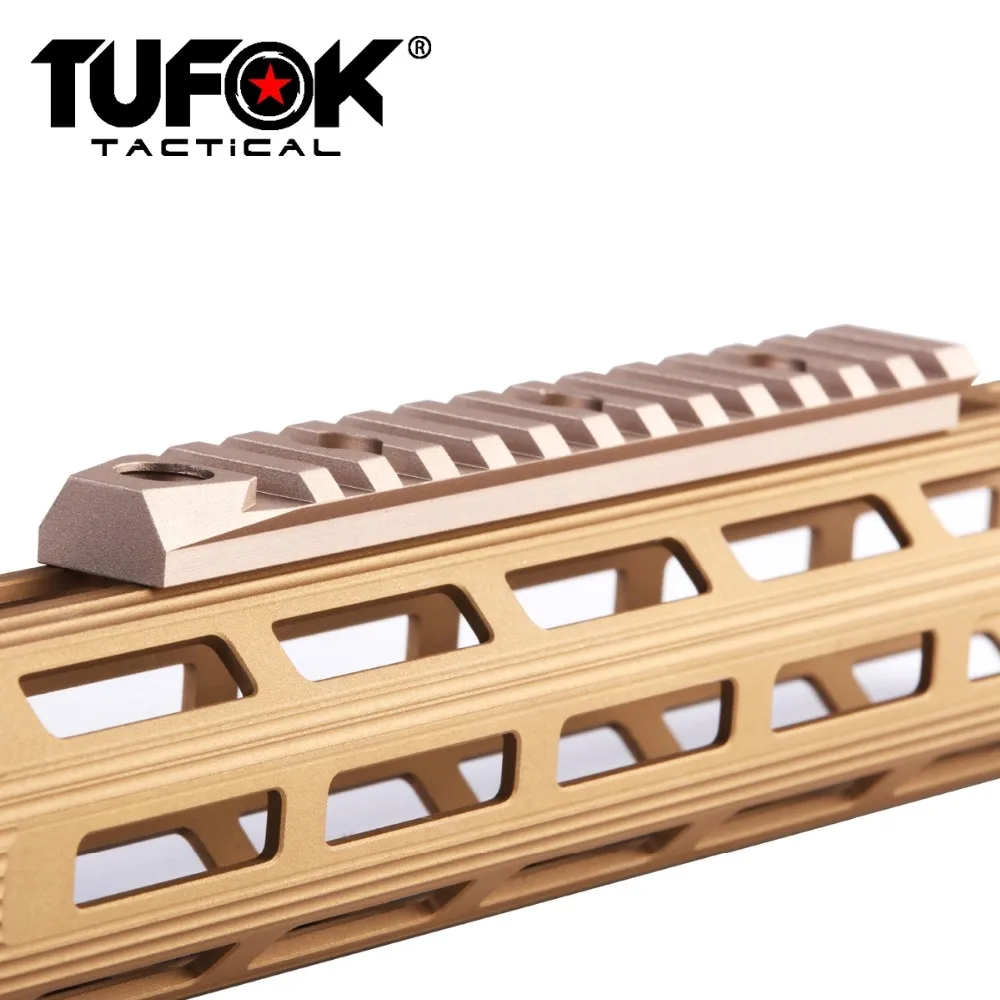 TuFok Tactical M lok Пикатинни секция 13 Mlok Слоты расширение Вивер рейку адаптер крепление