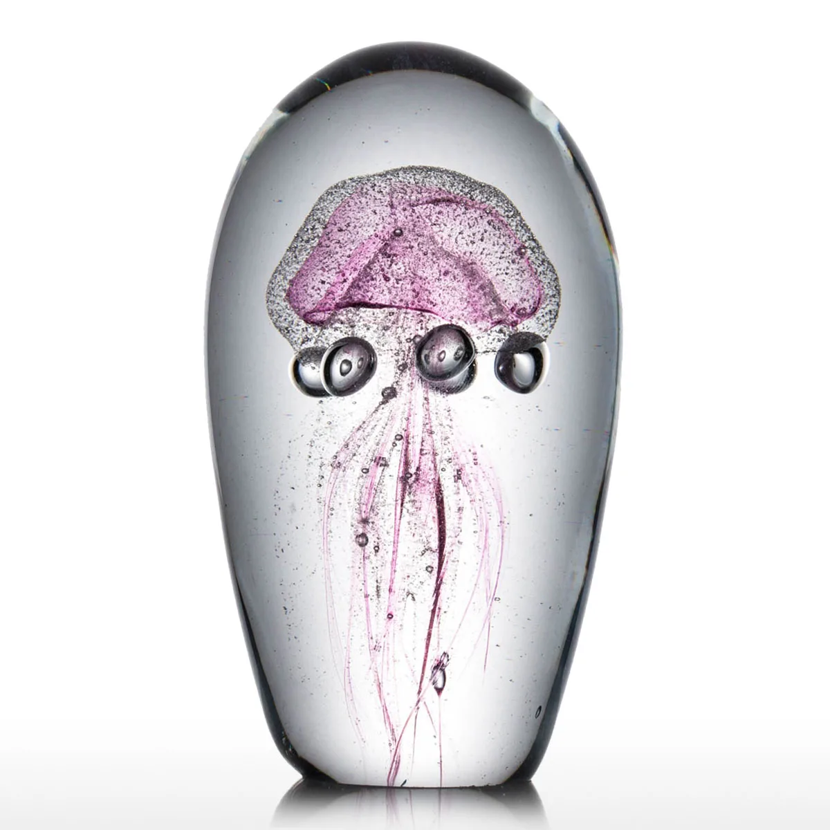 Розовая Медуза Tooarts стеклянная скульптура современное искусство подарки