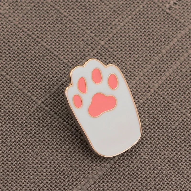 Enamel bear's paw dog footprints cat claw alloy brooch drip pin Clothing accessories Europe Jewelry 5pcs | Украшения и