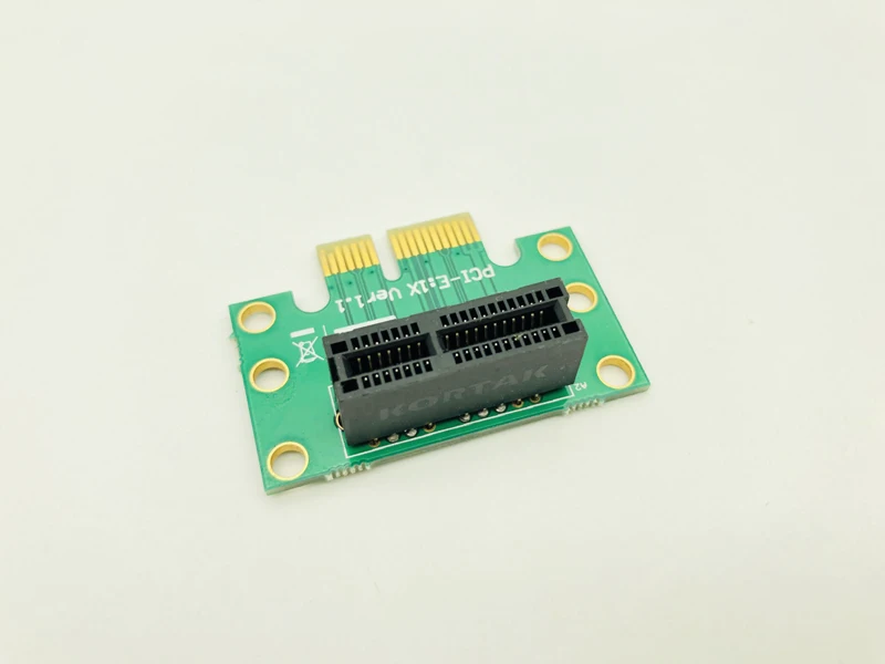 Компьютерные разъемы H1111Z переходная плата PCI Express разъем x1 к адаптер 90 градусов