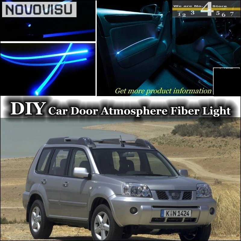 Novovisu для Nissan X Trail T32 интерьер окружающего света настройки атмосферу волокно