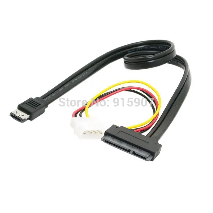

Jimier CY ESATA+USB combo DUAL Power ESATA +4pin IDE Power to SATA 22P/ 7+15pin HDD 5V 12V for 3.5" 2.5" Hard Disk Female Cable