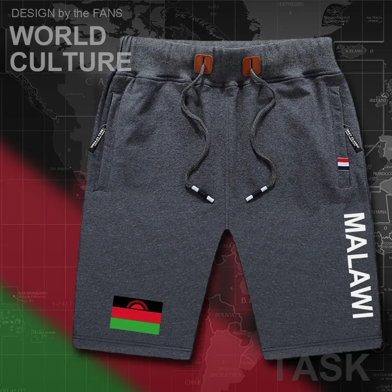 Мужские спортивные шорты с флагом на молнии | Мужская одежда