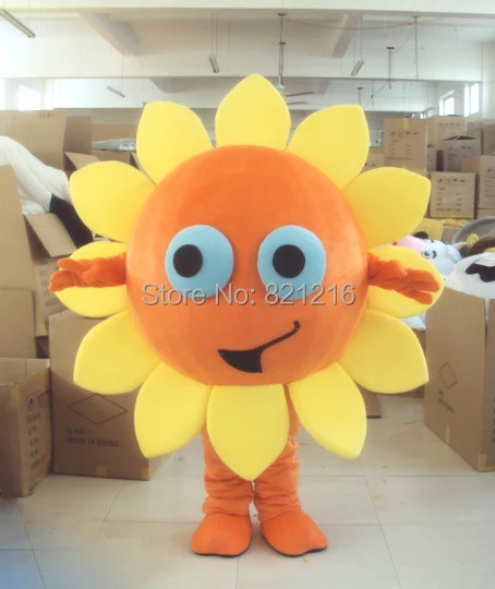 

Sunflower Heronsbill Mascot Costume For Adults Christmas Halloween Outfit Fancy Dress Suit Free Shipping