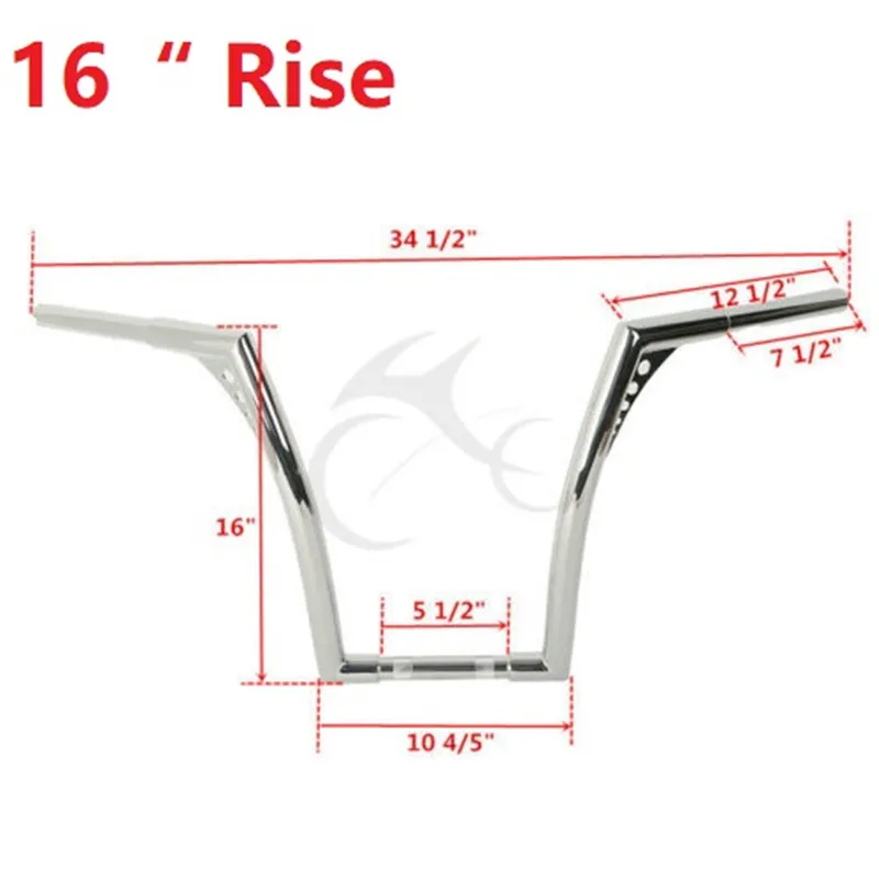 Мотоциклетные вешалки 10 &quot16&quot 14 &quotRise Ape для Harley Sportster XL 883 1200 Softail Custom FLST FXST|Руль