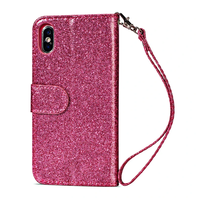 Роскошный кожаный кошелек на молнии, флип-чехол для iPhone 11 Pro Max 6s 6 7 8 Plus X Xr Xs Max, чехол с подставкой и ремешком на запястье