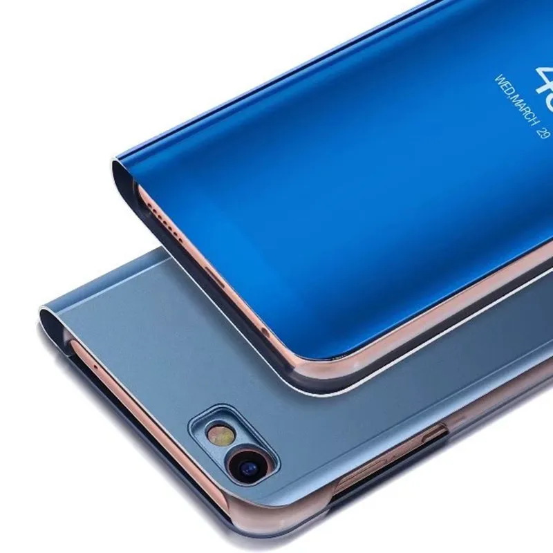 Роскошный УФ зеркальный прозрачный умный флип-чехол для Xiaomi Redmi Note 5 чехол 5A Prime