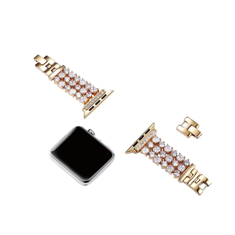 URVOI браслет из звеньев для apple watch 5 4 3 2 1 ремешок нержавеющей стали iWatch роскошный