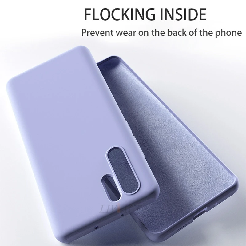 Оригинальный чехол из жидкого силикона для телефона huawei p30 p20 pro lite мягкие