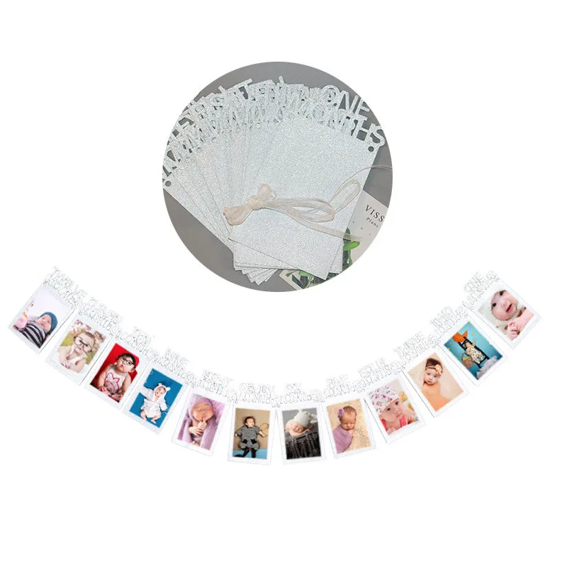 1 шт. 3 м DIY фоторамка полный флаг бумага ребенок плакат &quotс днем рождения&quot