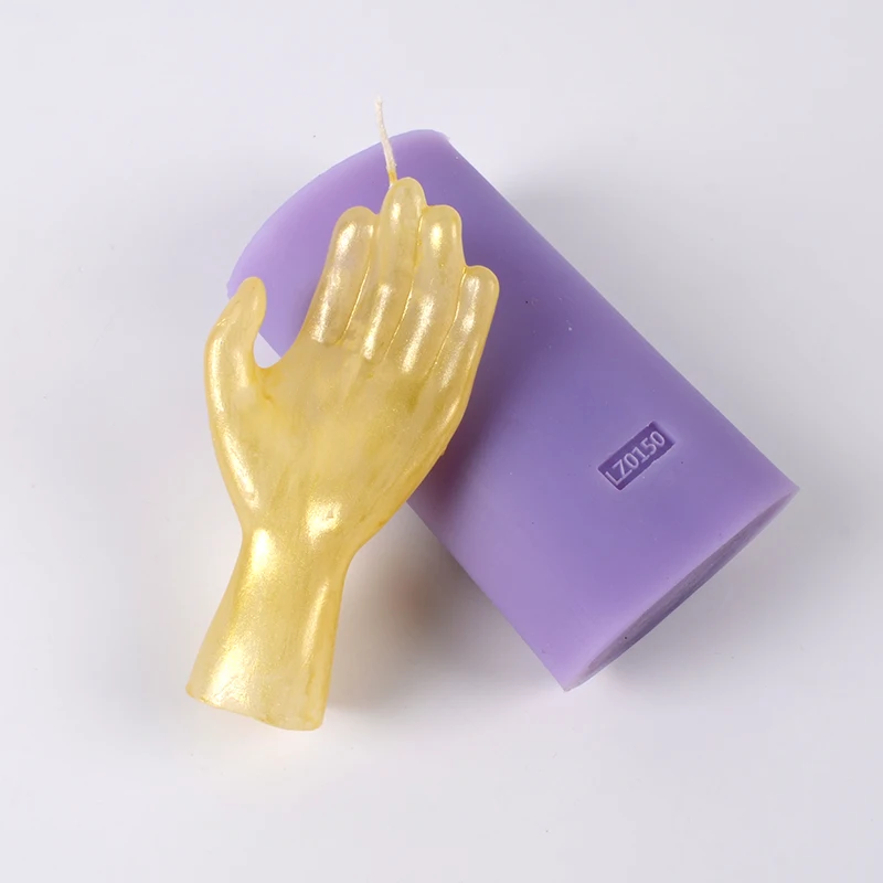 3D Hand Finger Shaped Silicone Soap Candle Mold Diy Handmade Craft Halloween Mould | Дом и сад