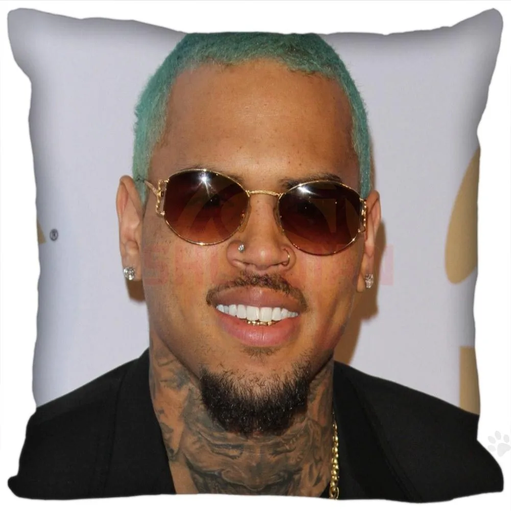 H + P #69 Новинка Лидер продаж Пользовательские наволочки Chris Brown #4 мягкие размером