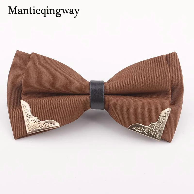 Мужской галстук бабочка mantieqingway однотонный деловой из полиэстера 6 см|bow tie|brand bow