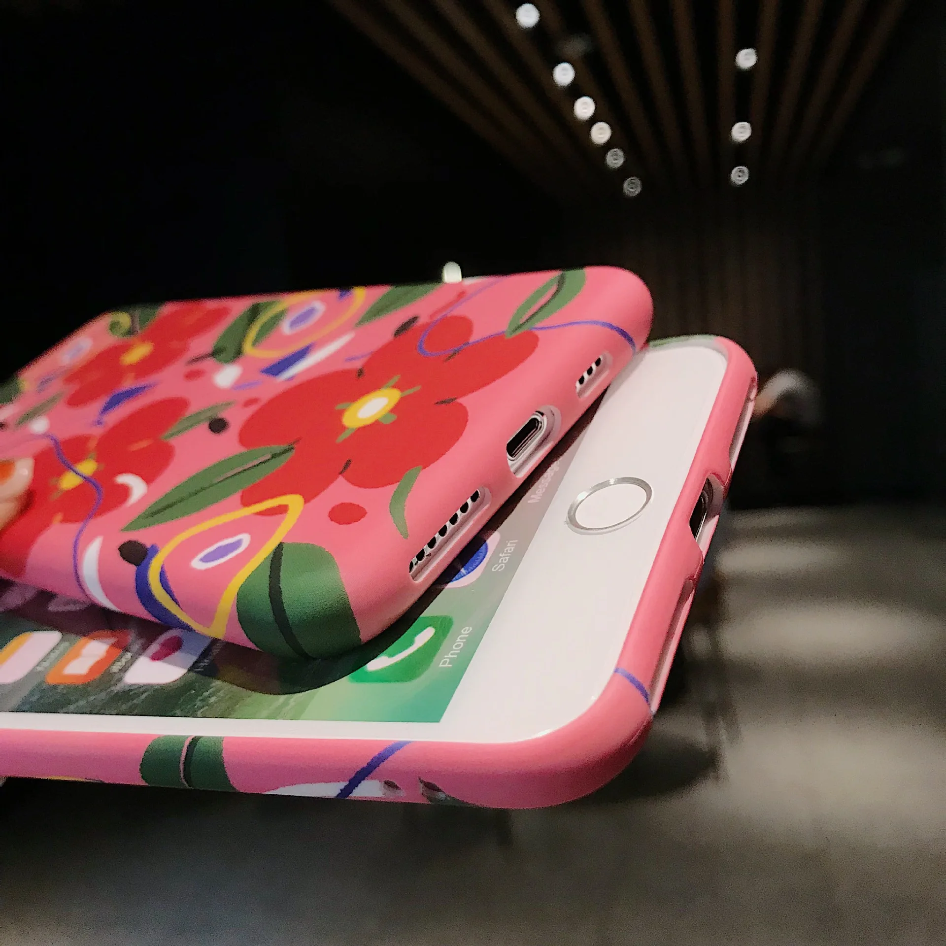 Ретро арт розовый цветок корейский чехол для iPhone 7 Puls 6 6S 8 роскошный жидкий