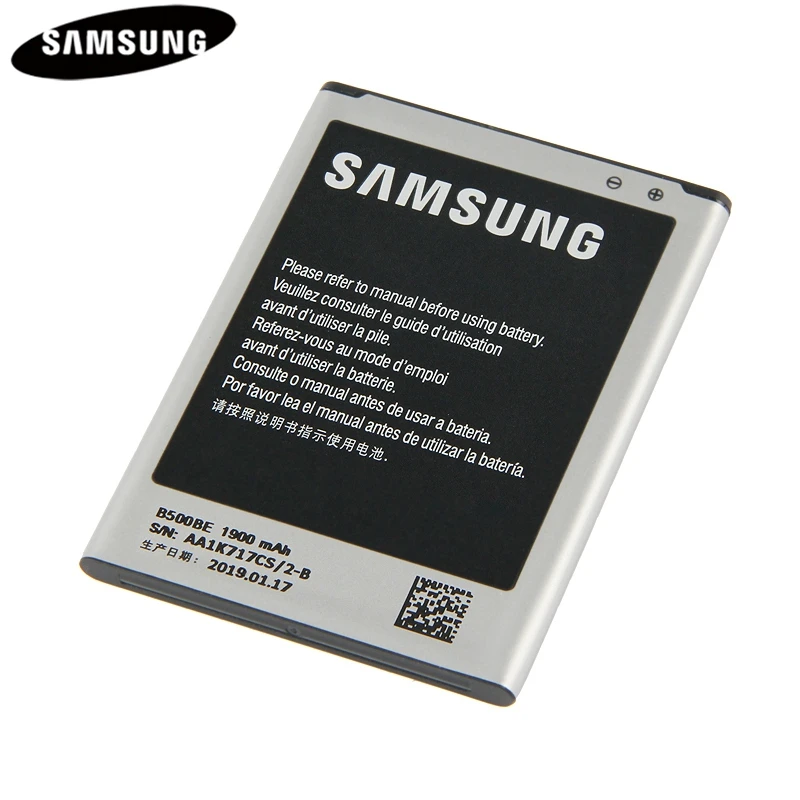 Оригинальная сменная батарея B500BE для samsung GALAXY S4 Mini S4Mini I9190 I9192 I9195 I9198 настоящая батарея 1900 мАч