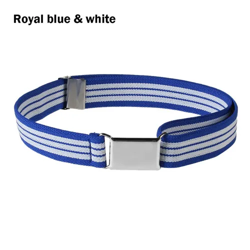 Одноцветный модный пояс из парусины для мальчиков, детский ремень с пряжкой из сплава для мужчин, регулируемые эластичные детские ремни, 11 цветов, 75*2,5 см - Цвет: 26