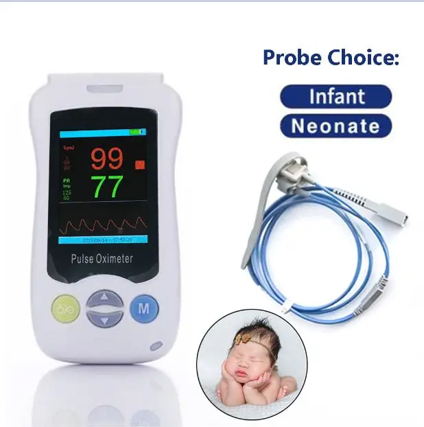 Neonate probe Yonker переносной пульсоксиметр для взрослых новорожденных детей медицинский портативный переносной пульсоксиметр Yonker - Цвет: Neonate probe