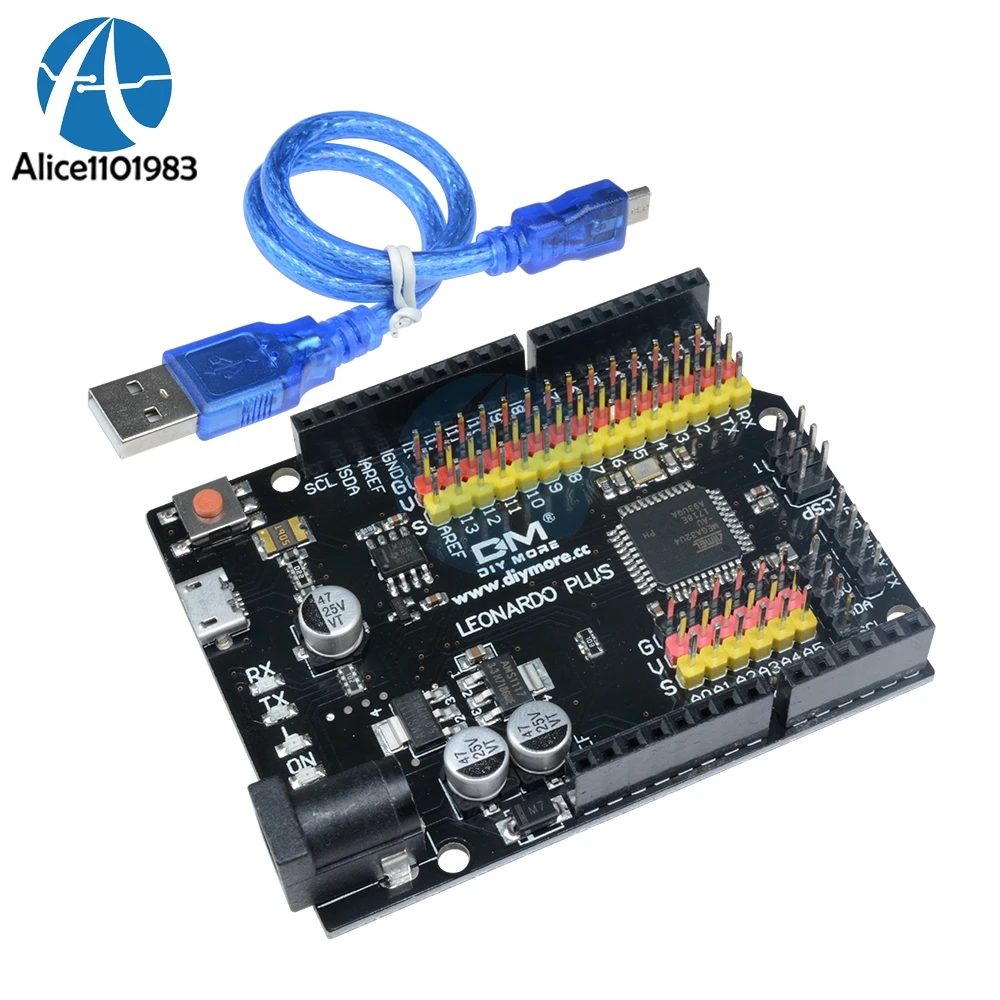 Плата Leonardo R3 Plus CH340 G CH340G ATmega32U4 AU микроконтроллер модуль Micro USB совместимый с