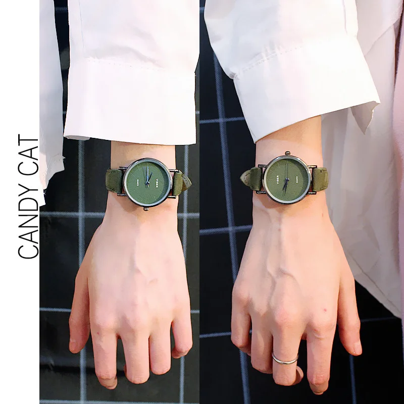 

Chic Simple Lover's Watch Pair Clock Fashion Casual Men/Women Quartz Wristwatch reloj mujer relogio masculino Gift for Boyfriend