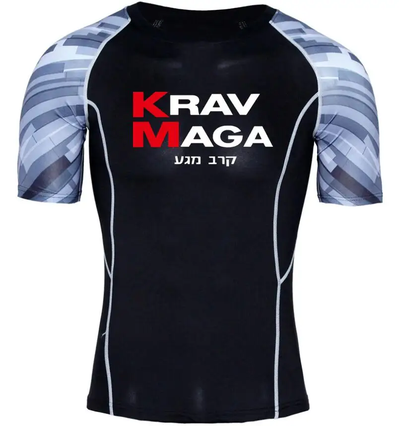 Мужские футболки s Israel krav Maga компрессионные 3D подростковые Трикотажные изделия с
