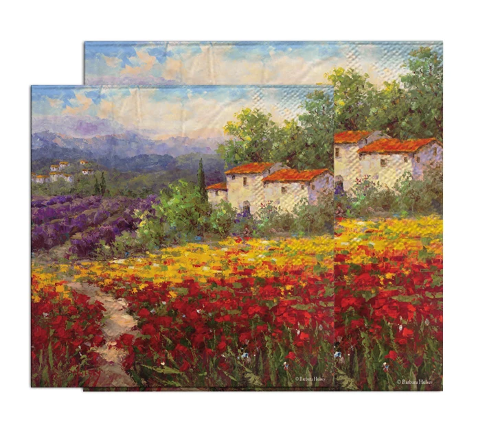 Бумажные салфетки 25 см милый носовой платок красного желтого фиолетового цветов