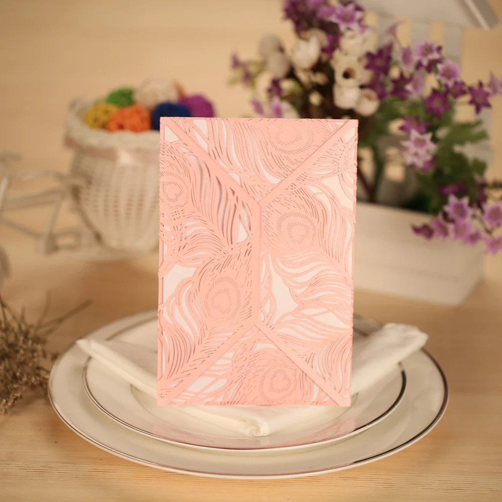 Перламутровая бумага Свадебная 10 шт. романтические Пригласительные открытки +